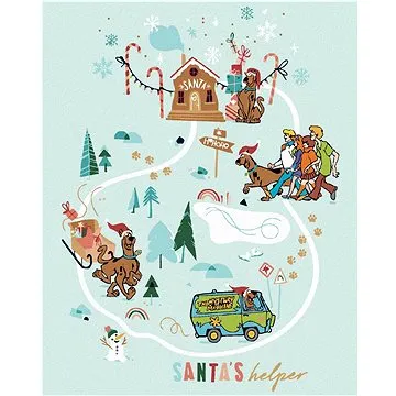 Vánoční cesta (Scooby Doo), 40×50 cm, vypnuté plátno na rám (6064131)