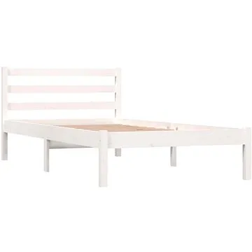 Shumee masivní borovice 90×190 cm bílý Single, 810396 (810396)