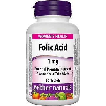 Webber Naturals Folic Acid 1 mg 90 tbl (4985)