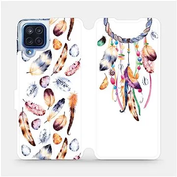 Flipové pouzdro na mobil Samsung Galaxy M12 - M003S Lapač a barevná pírka (5903516734191)