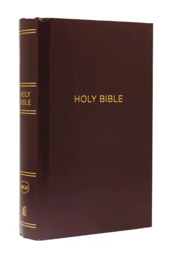 NKJV, Pew Bible, Large Print, Hardcover, Burgundy, Red Letter, Comfort Print - Thomas Nelson