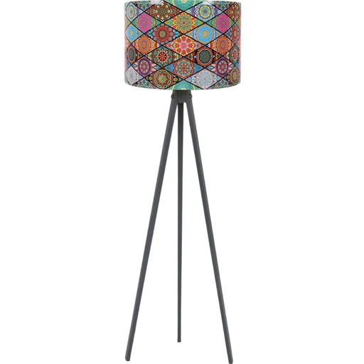 Stojací lampa Mandala 136, šedá