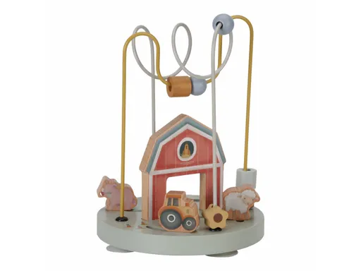 LITTLE DUTCH Labyrint motorický dřevěný Farma