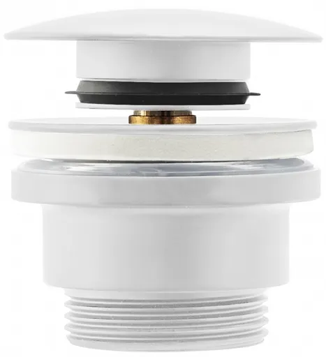 OLSEN SPA Umyvadlová click/clack výpusť, univerzální, bílá BAHA2361