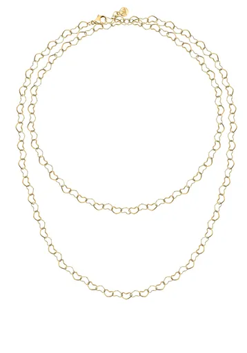 Morellato Dlouhý pozlacený srdíčkový náhrdelník Intrecci SAZC18