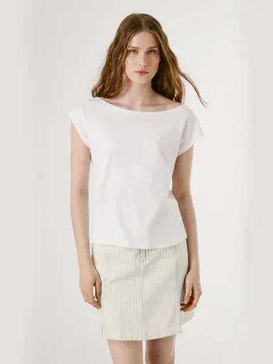 Pepe Jeans dámské bílé tričko Alice PL506117800 XS