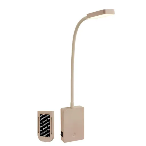 BRILONER Cielo lampa na čtení - 2W, 200lm, LED, nabíjecí, stmívatelné, dotykový vypínač, bezdrátové, béžová 2361011