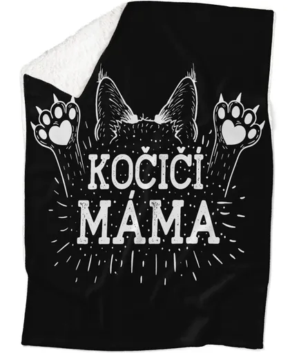Deka Kočičí máma – tlapky (Podšití beránkem: ANO)