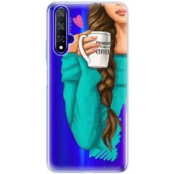 iSaprio My Coffe and Brunette Girl pro Honor 20 (coffbru-TPU2_Hon20)