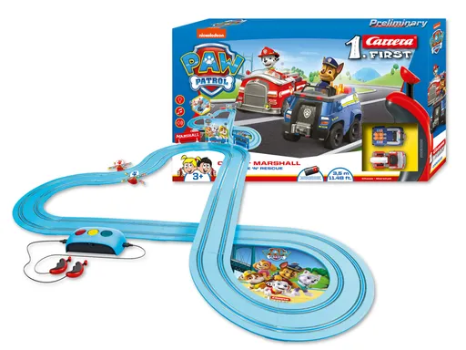 Autodráha Carrera First Tlapková Patrola 3,5 m + 2 auta