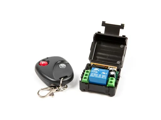 Dálkové ovládání, vysílač+přijímač RF 433MHz, 12V 1kanál