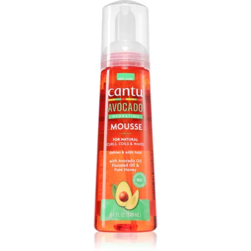 CANTU Avocado Styling Mousse stylingový gel pro vlnité a kudrnaté vlasy 248 ml