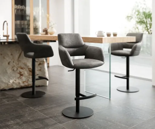 Barová židle Yago-Flex otočná podnož výškově nastavitelná kov