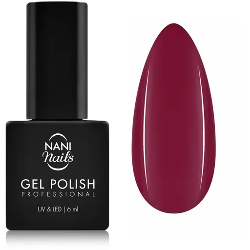NaniNails NANI Professional gelový lak na nehty odstín Wine Drop 6 ml