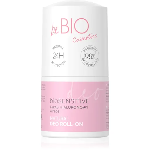 beBIO Hyaluro bioSensitive deodorant roll-on pro citlivou pokožku 50 ml