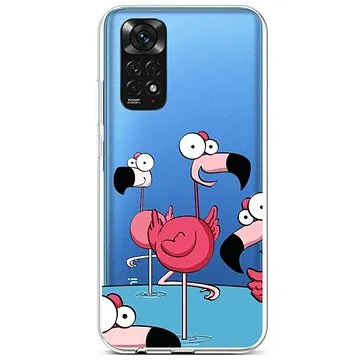 TopQ Kryt Xiaomi Redmi Note 11 silikon Cartoon Flamingos 71907 (Sun-71907)