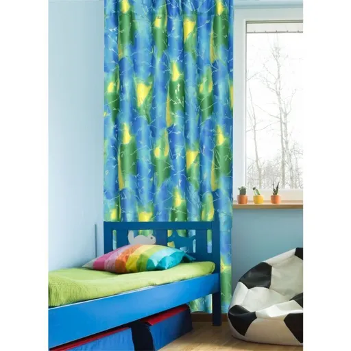 Výprodej dekoračního závěsu s tunýlkem,Odlesk vody , 140 x 160 cm