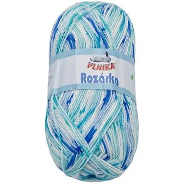 Bellatex Příze Rozárka 100g - 41 bílá, modrá, tyrkysová (8147)