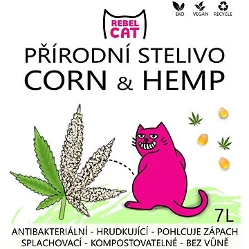 Rebel Cat přírodní stelivo hrudkující Corn