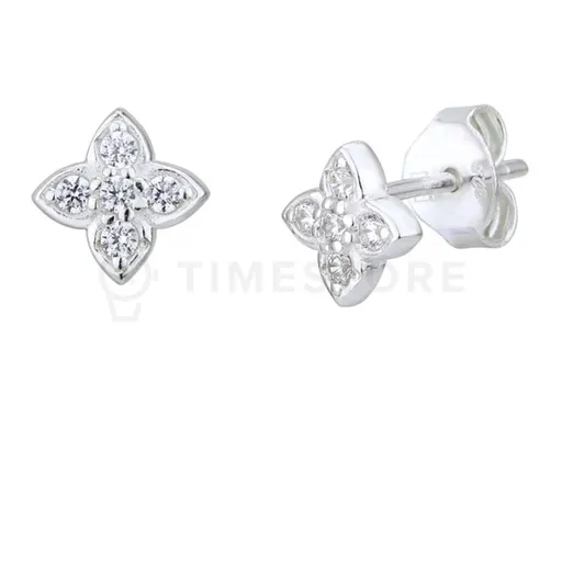 Stříbrné náušnice zdobené kubickými zirkony TS-EA-0218