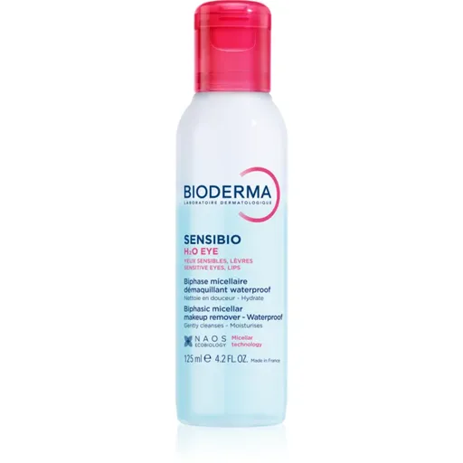 Bioderma Sensibio H2O eye dvoufázová micelární voda pro oči a rty 125 ml