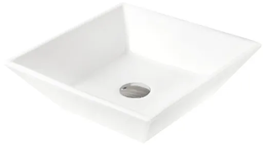 MEXEN Pola umyvadlo na desku 41 x 41, bílá 22224100