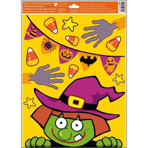 Okenní fólie vykukující strašidla 30 x 42 cm č.1