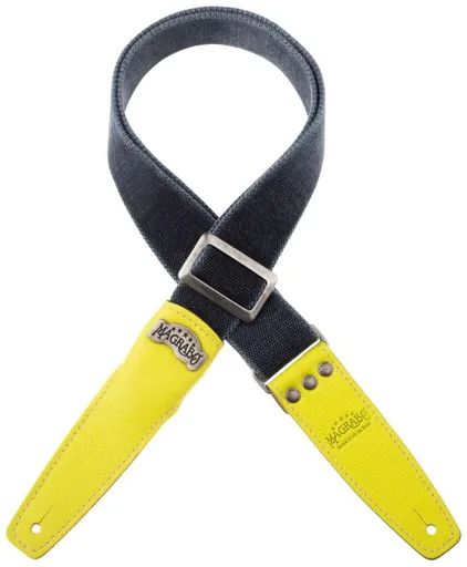 Magrabò Stripe SS Cotton Washed Blue / Lime 5 cm