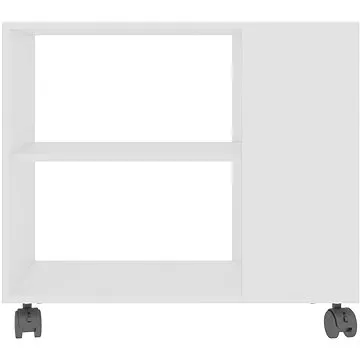 Odkládací stolek bílý 70x35x55 cm dřevotříska (802120)