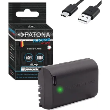 PATONA baterie pro Canon LP-E6NH 2250mAh Li-Ion Platinum USB-C nabíjení (PT1361)