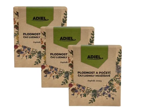 Adiel Čaj Ludmily Mojžíšové 15 sáčků 2,5g 3  ks v balení: 3x15 sáčků