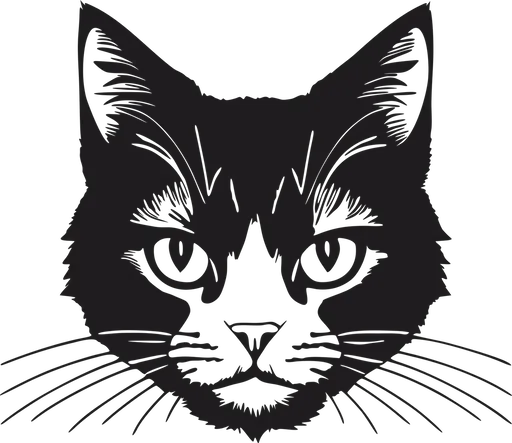 Vsepropejska 3D samolepka na zeď ze dřeva kočka 4 Rozměr (cm): 38 x 33, Dekor: Černá