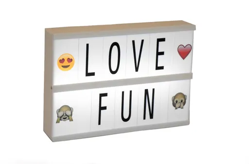 LED Světelný box 100 písmen