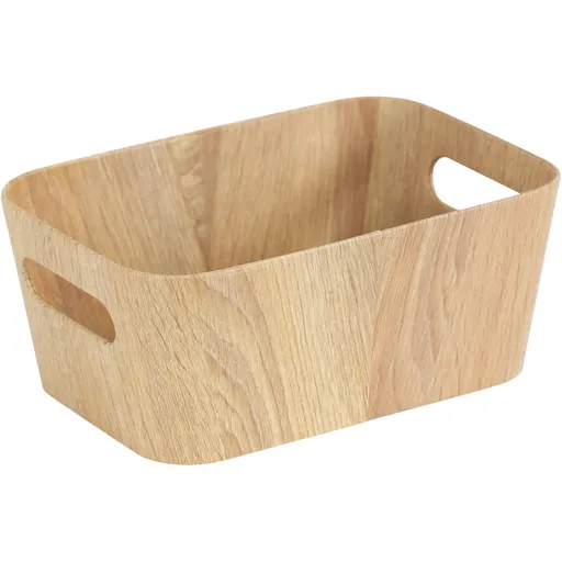 Kitchisimo Sada 2 úložných košíků 26 × 18 × 11 cm, přírodní, S