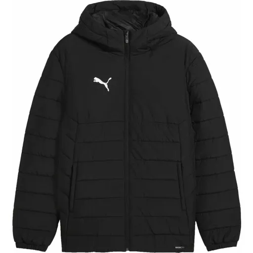 Puma TEAMADDITIONS HOODED PADDED JACKET Pánská bunda, černá, velikost