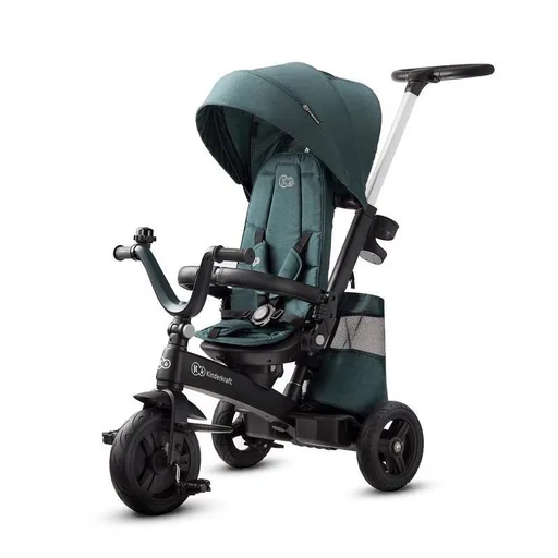 Kinderkraft select Tříkolka Easytwist Midnight Green, Premium
