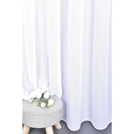 Záclona Mušelín, Elegance s olůvkem, bílá 150 cm