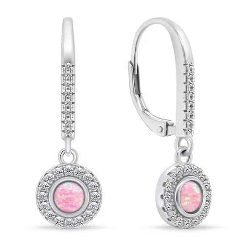 Brilio Silver Slušivé stříbrné náušnice s opály EA1167WP