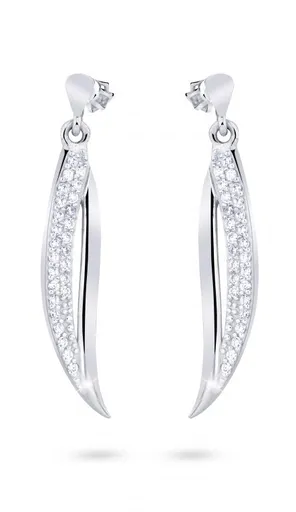 Cutie Diamonds Nádherné náušnice z bílého zlata s diamanty DZ8046-30-00-X-2