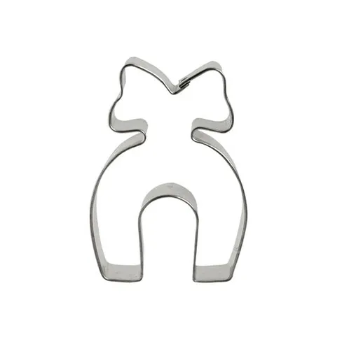 Vykrajovátko na cukroví 6cm podkova s mašlí