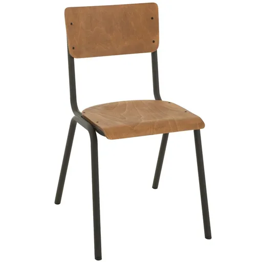 Hnědá dřevěná židle Gabin - 43*52*82 cm J-Line by Jolipa