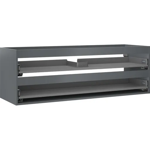 MEXEN Box-A skříňka pro umyvadlo 140, 2 zásuvky, grafit mat 91AX0-1400-470-2-66