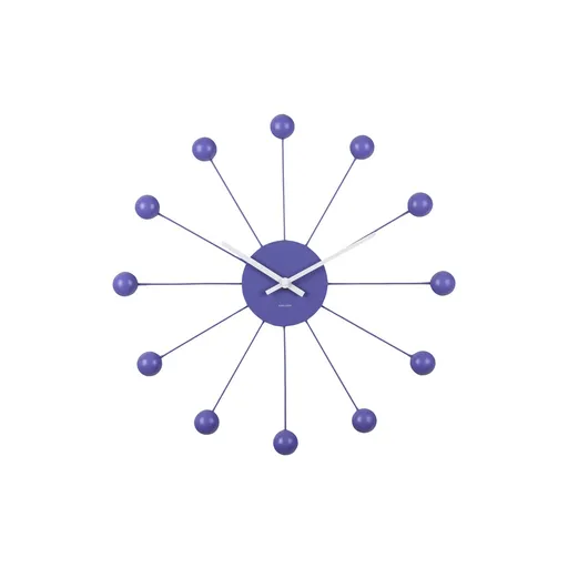 Karlsson 5977PU designové nástěnné hodiny fialová, pr. 40 cm