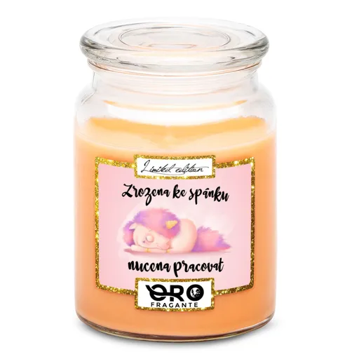 Svíčka Zrozena ke spánku (Vůně svíčky: Tropické ovoce)