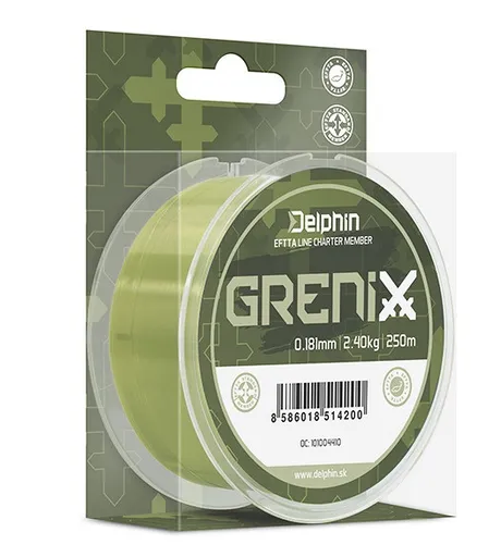 Delphin vlasec grenix carp 250 m - průměr 0,203 mm hmotnost 3 kg