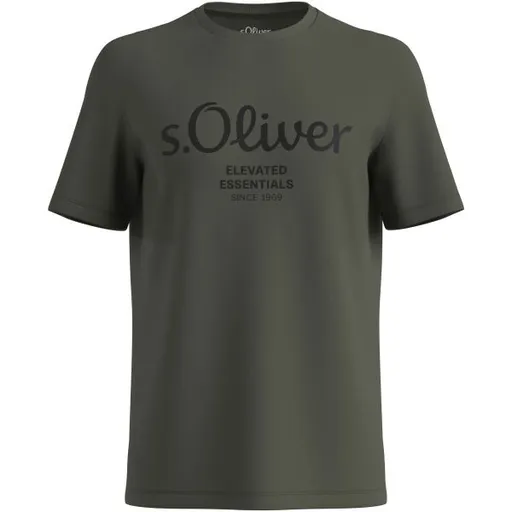 s.Oliver RLBS T-SHIRT SS NOOS Pánské tričko, khaki, velikost XXXL
