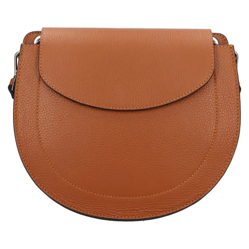 Dámská kožená crossbody kabelka Italia Locita - koňak