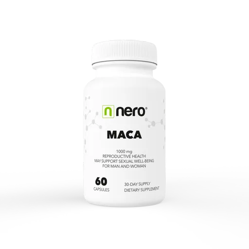 NERO MACA Peruánský ženšen, 1000 mg, 60 kapslí