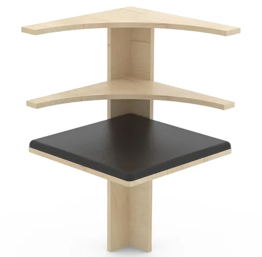 VCM Rohový spoj k jídelní lavici Esal, dub medový