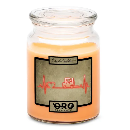 Svíčka Skladník – puls (Vůně svíčky: Tropické ovoce)